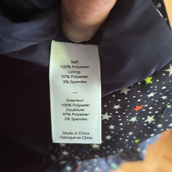 Navy romper (shorts) with colourful stars. NWT “Likely” brand. Size 8 - Picture 5 of 8